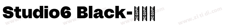 Studio6 Black字体转换